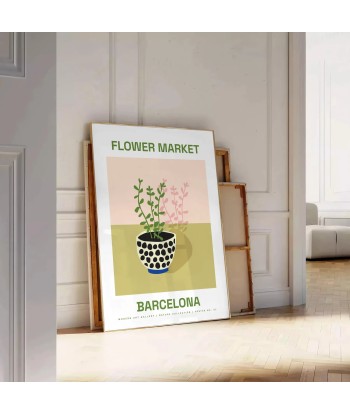 Affiche Botanique Marché Fleurs en ligne des produits 