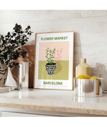 Affiche Botanique Marché Fleurs en ligne des produits 