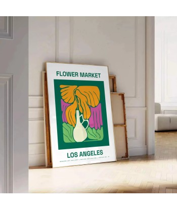 Affiche Botanique Marché Fleurs soldes