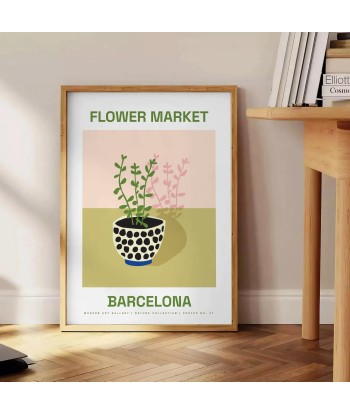 Affiche Botanique Marché Fleurs en ligne des produits 