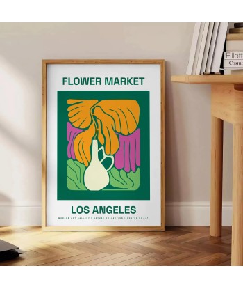 Affiche Botanique Marché Fleurs soldes