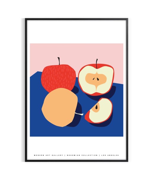 Affiche Fruits Pomme français