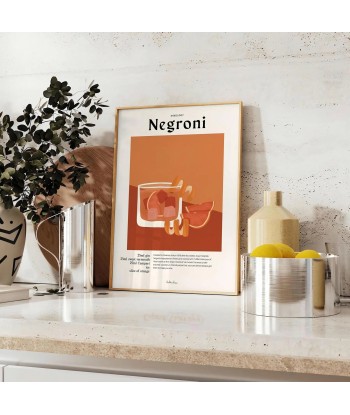 Negroni Cocktail Poster Le MVP de beaucoup