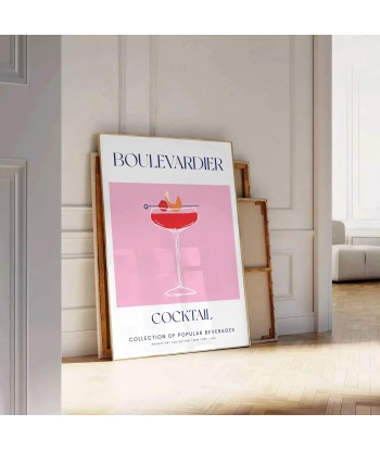 Cocktail Boulevardier Poster des créatures d'habitude