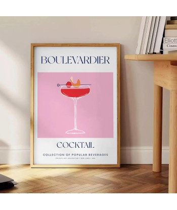 Cocktail Boulevardier Poster des créatures d'habitude