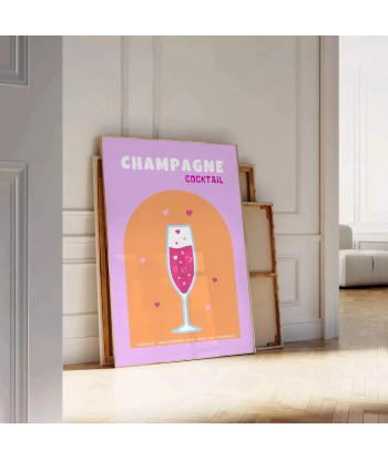 Affiche Champagne Cocktail destockage