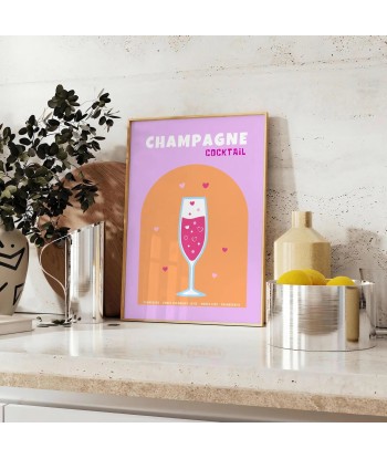 Affiche Champagne Cocktail destockage