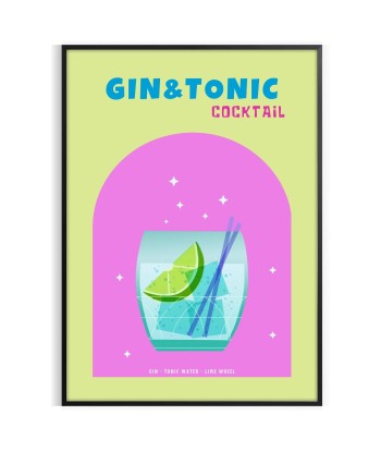 Cocktail Gin Tonic Poster En savoir plus