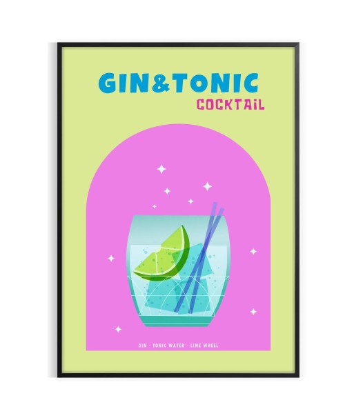 Cocktail Gin Tonic Poster En savoir plus