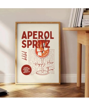 Affiche Cocktail Spritz la chaussure