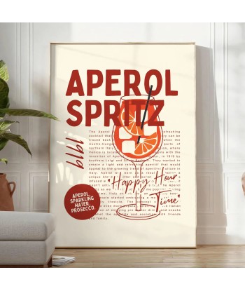 Affiche Cocktail Spritz la chaussure