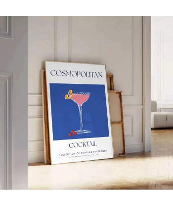 Affiche Cocktail Cosmopolite france