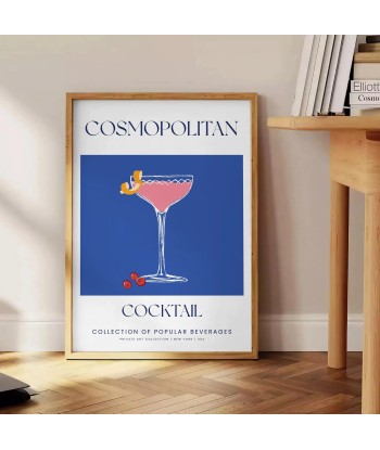 Affiche Cocktail Cosmopolite france