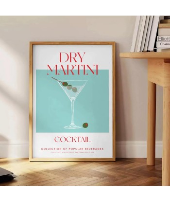 Affiche Cocktail Mafficheini Sec En savoir plus