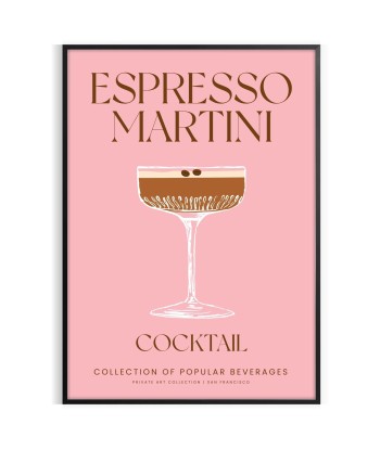 Cocktail Expresso Mafficheini Affiche pas cher