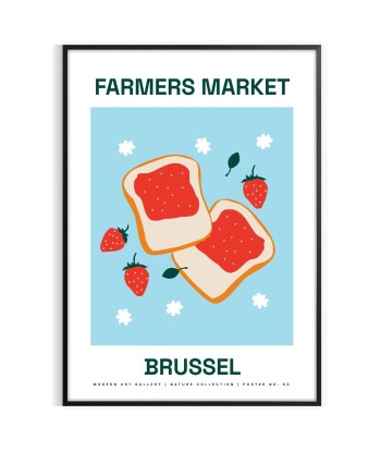 Marché Fermier Fruits Bruxelles Affiche vous aussi creer 