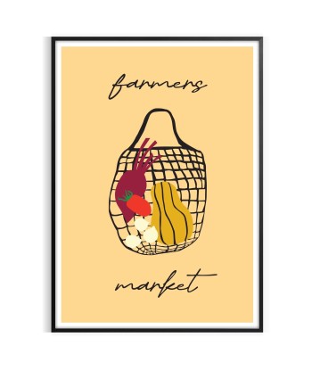 Affiches Fruits Marché Fermier la livraison gratuite