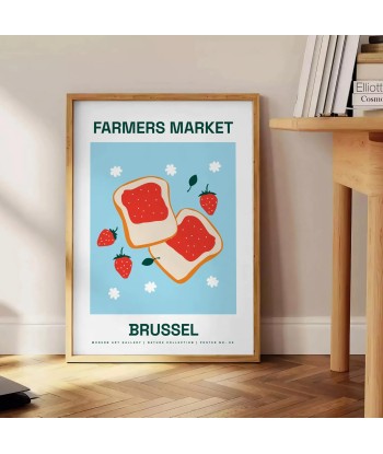 Marché Fermier Fruits Bruxelles Affiche vous aussi creer 