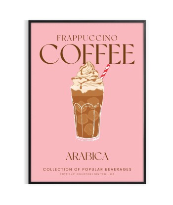 Affiche Cocktail Café Frappuccino de technologie