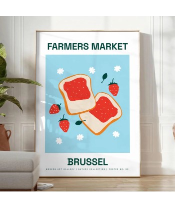 Marché Fermier Fruits Bruxelles Affiche vous aussi creer 