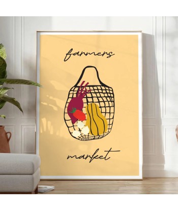 Affiches Fruits Marché Fermier la livraison gratuite