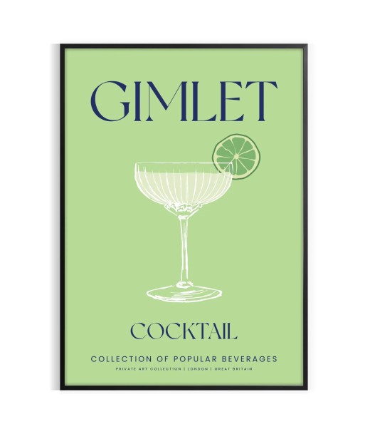 Affiche Cocktail Gimlet les ligaments