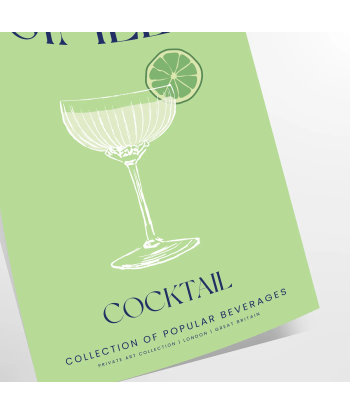 Affiche Cocktail Gimlet les ligaments