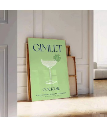 Affiche Cocktail Gimlet les ligaments