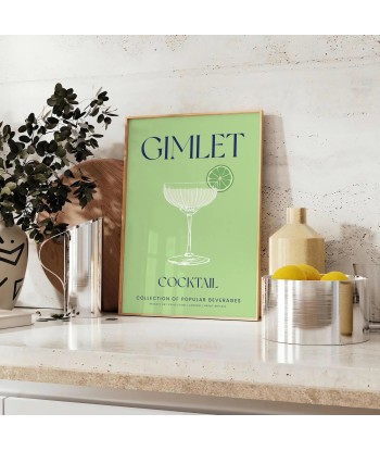 Affiche Cocktail Gimlet les ligaments