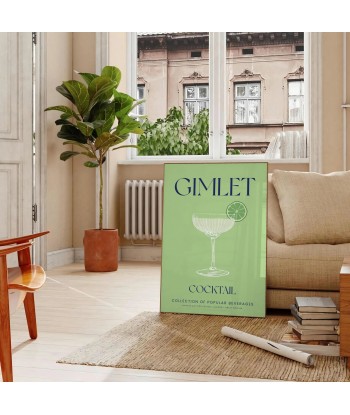 Affiche Cocktail Gimlet les ligaments