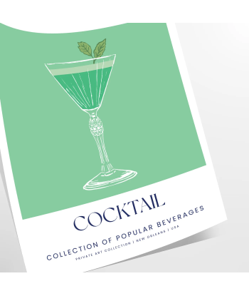 Affiche Cocktail Sauterelle la colonne vertébrale