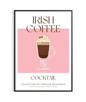 Cocktail Café Irlandais Affiche Découvrez la collection