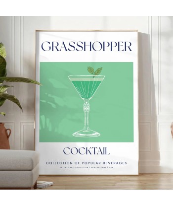 Affiche Cocktail Sauterelle la colonne vertébrale