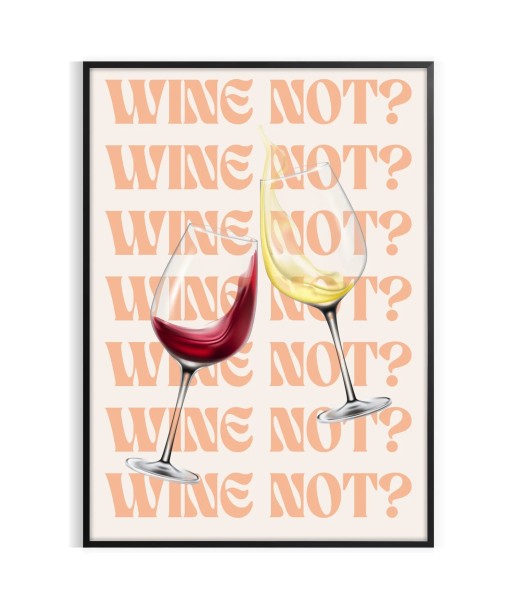 Wine Not Kitchen Poster Toutes les collections ici