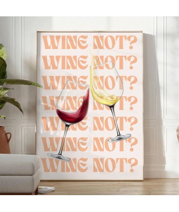 Wine Not Kitchen Poster Toutes les collections ici