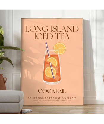 Cocktail Thé Glacé Long Island Poster de l' environnement