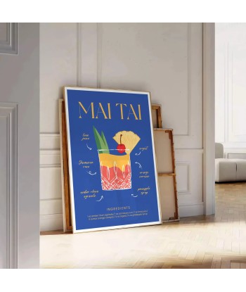 Affiche Cocktail Mai Tai Pour