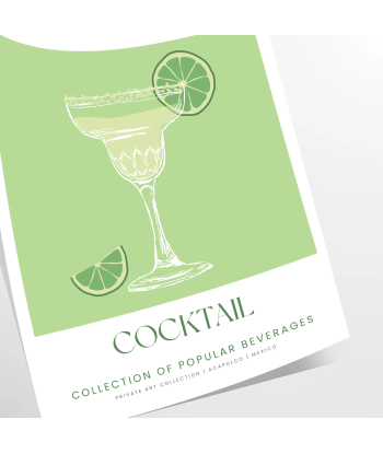 Affiche Cocktails Margarita ouvre sa boutique