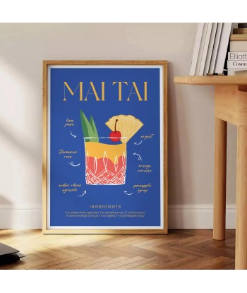 Affiche Cocktail Mai Tai Pour