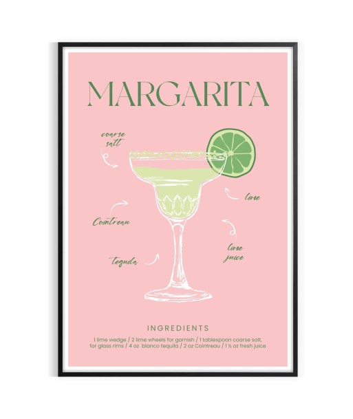 Affiche Cocktail Margarita en ligne