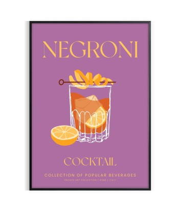 Cocktail Negroni Affiche 1 Faites des économies