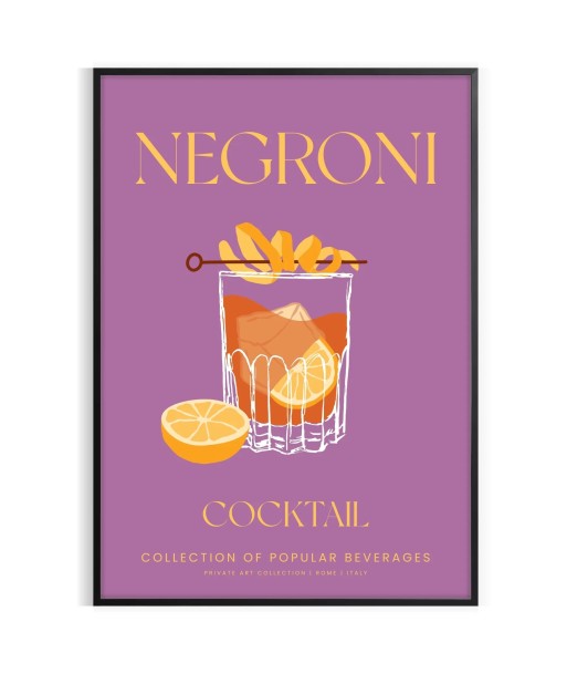 Cocktail Negroni Affiche 1 Faites des économies