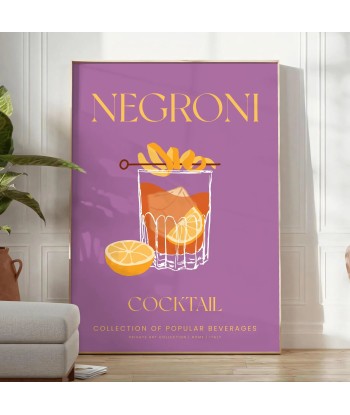 Cocktail Negroni Affiche 1 Faites des économies