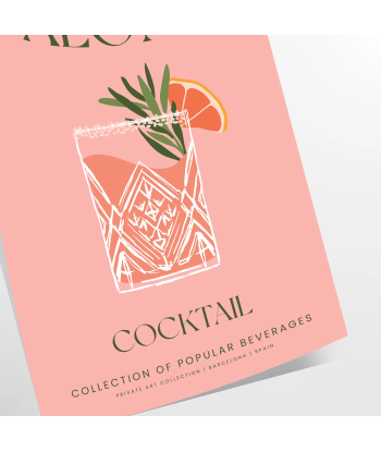 Cocktail Paloma Affiche pour bénéficier 