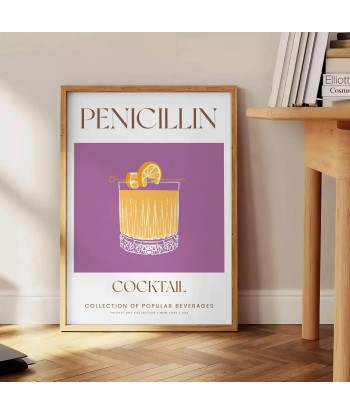 Affiche Cocktail Pénicilline pas cher 