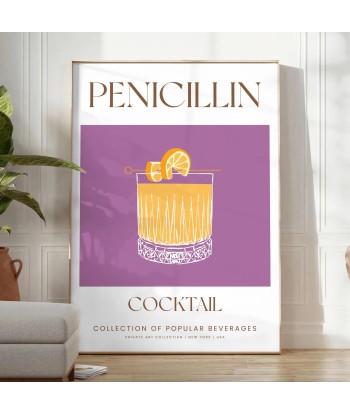 Affiche Cocktail Pénicilline pas cher 