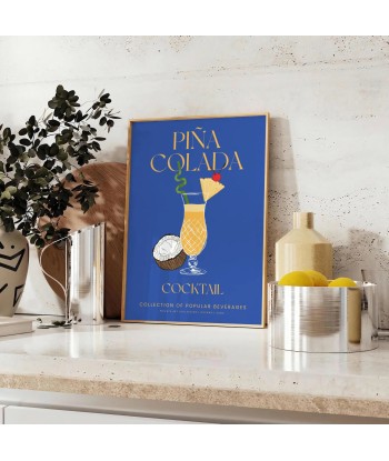 Pina Colada Cocktail Affiche de votre