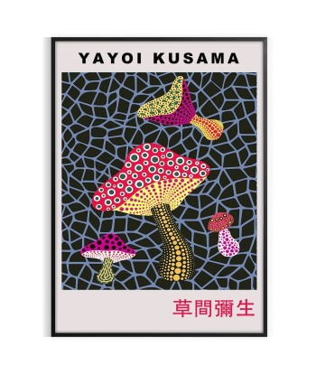 Mushroom Yayoi Kusama Poster vous aussi creer 