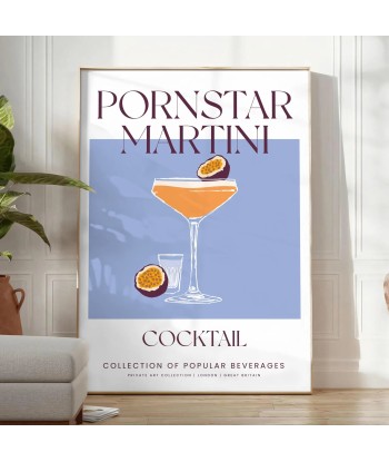 Affiche Cocktail Mafficheini Star Porno Pour