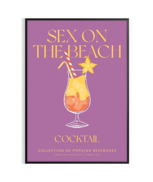 Affiche Cocktail Sexe Sur Plage Comparez et commandez 